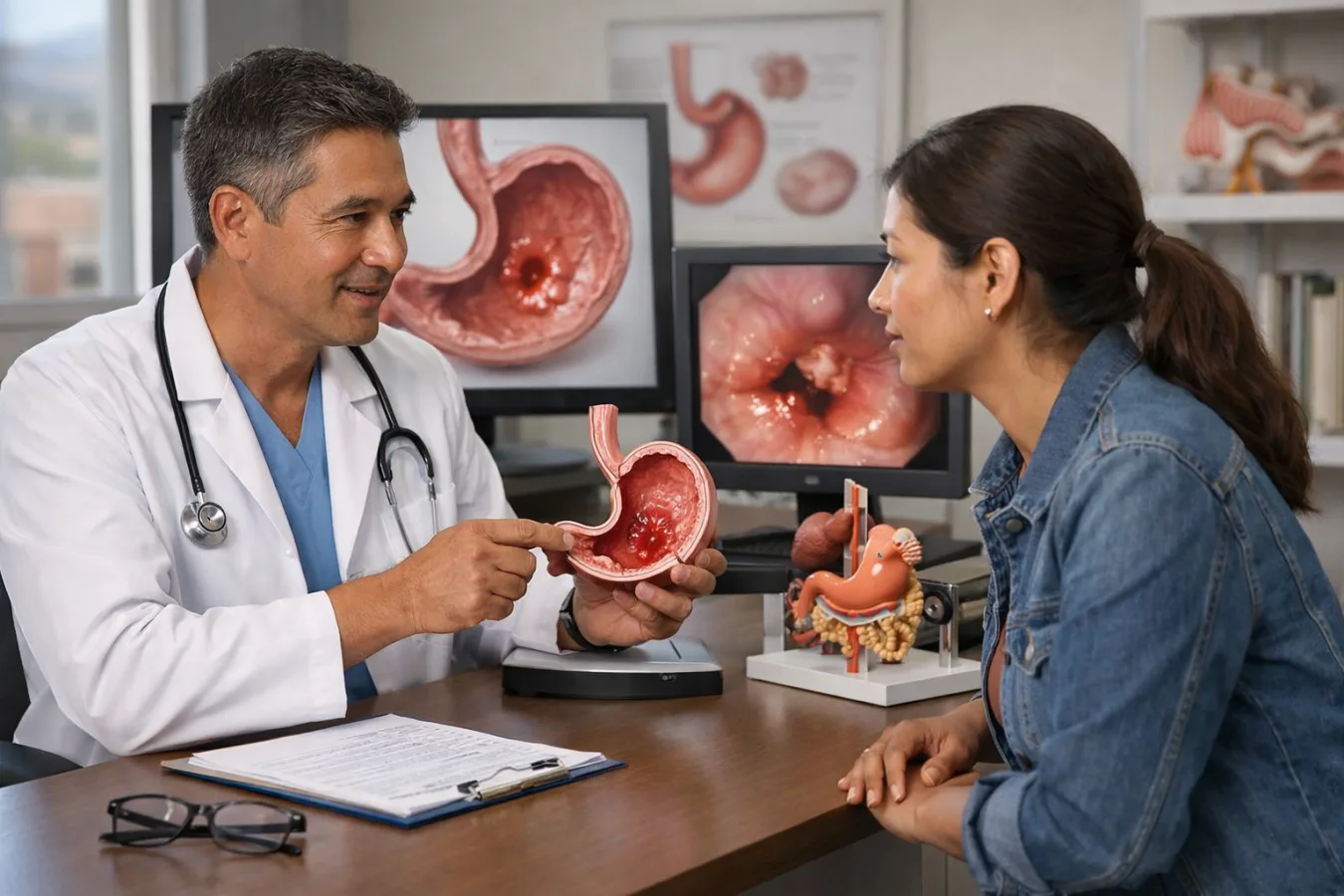 ¿Qué médico trata enfermedad gástrica en Tlaxcalancingo?