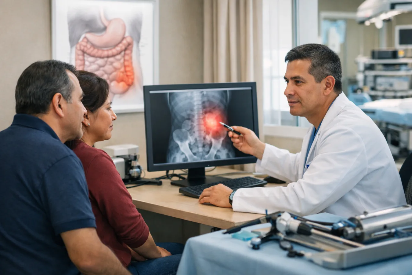 ¿Qué médico trata obstrucción intestinal?